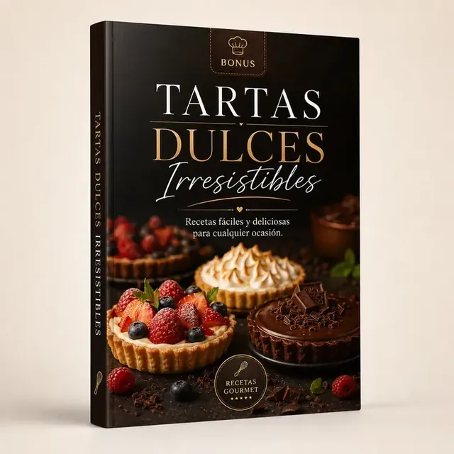 Mockup del bonus Tartas Dulces Irresistibles